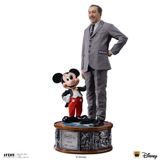 Figurine: Walt Disney & Mickey Mouse - Disney Classics - Legacy Replica 1/4 - Iron Studios