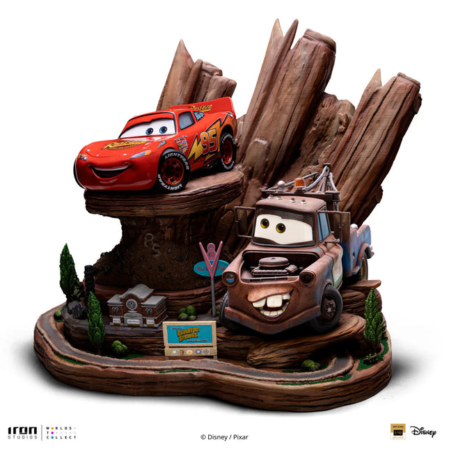 Figure: Cars Deluxe - Art Scale Statue 1/10 Lightning McQueen & Tow Mater 31 cm