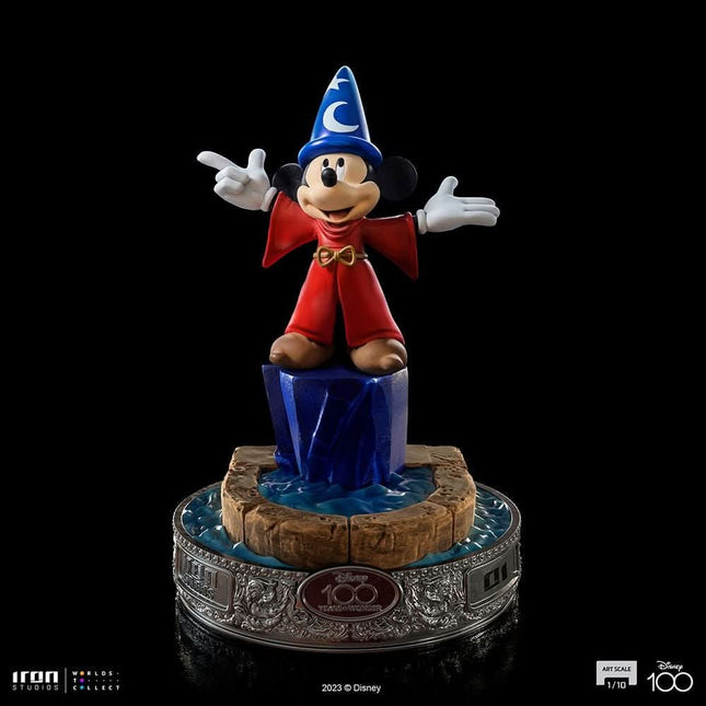 Figur: Statue Mickey 100 Years Version - Disney 100th - Fantasia - Art Scale 1/10