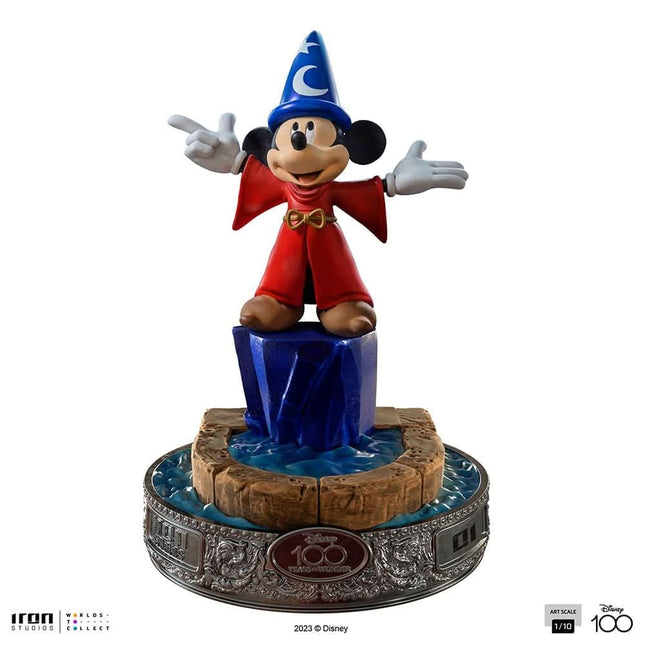 Figur: Statue Mickey 100 Years Version - Disney 100th - Fantasia - Art Scale 1/10