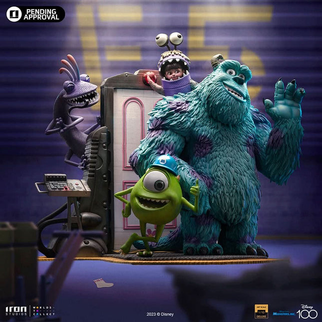 Figurine: Monsters, Inc. - James P. Sullivan, Mike Wazowski - Art Scale Statue (Deluxe Edition)