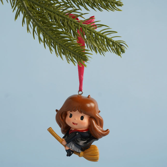 Ornament: Hermione on broom - Back to Hogwarts