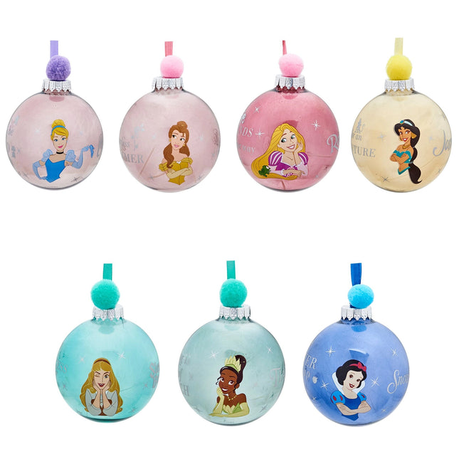 Kerstballen set: Prinsessen 7 stuks