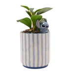 Pflanzentopf: 3D Stitch und Kunstpflanze