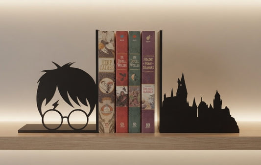 Boekensteun: silhouet met ronde bril - Harry Potter