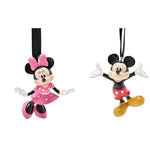 Hanging Ornament: Minnie en Mickey Set van 2