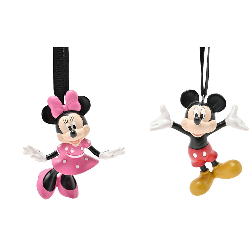 Hanging Ornament: Minnie en Mickey Set van 2