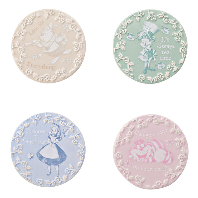 Untersetzer: Alice im Wunderland - 4er-Set