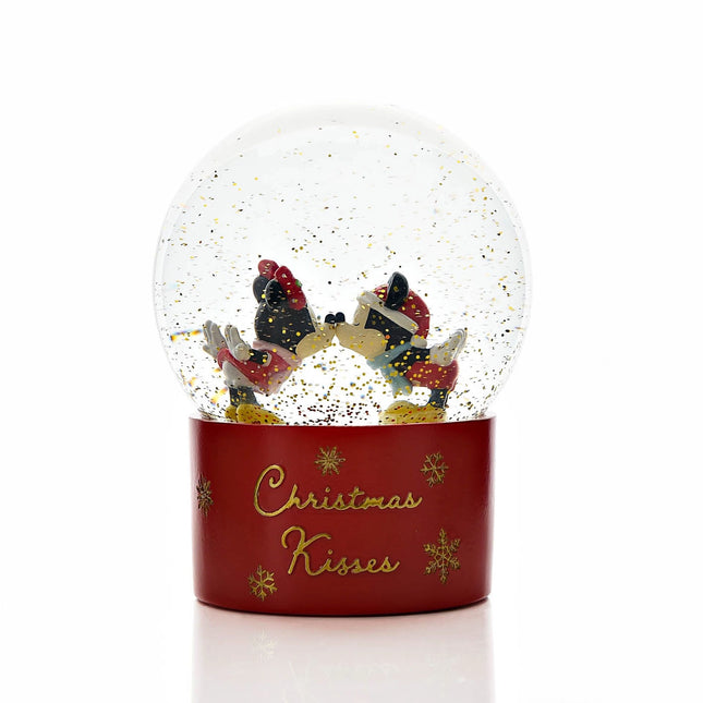 Schneekugel: Mickey & Minnie – Weihnachtsküsse