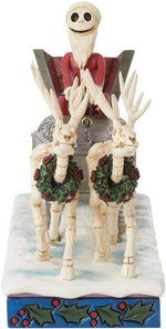 Figurine: Jack Skellington in Sleigh - Nightmare Before Christmas