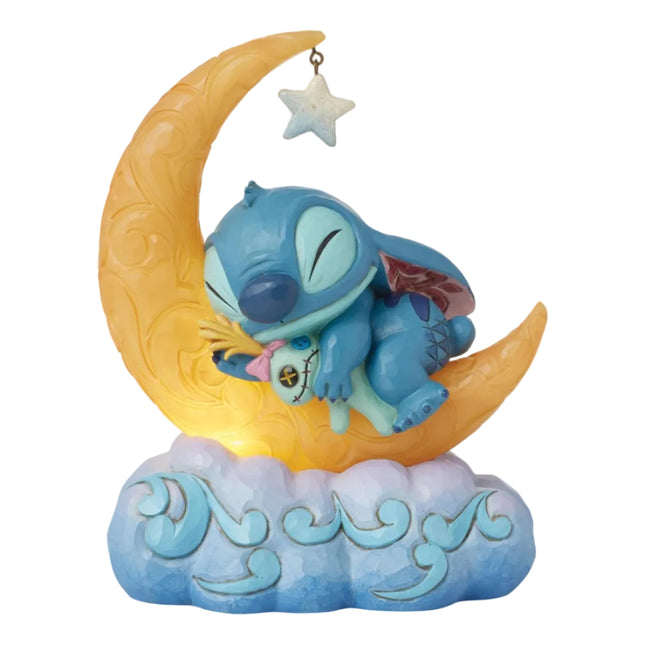 Figurine: Stitch & Scrump - on Light Up Moon