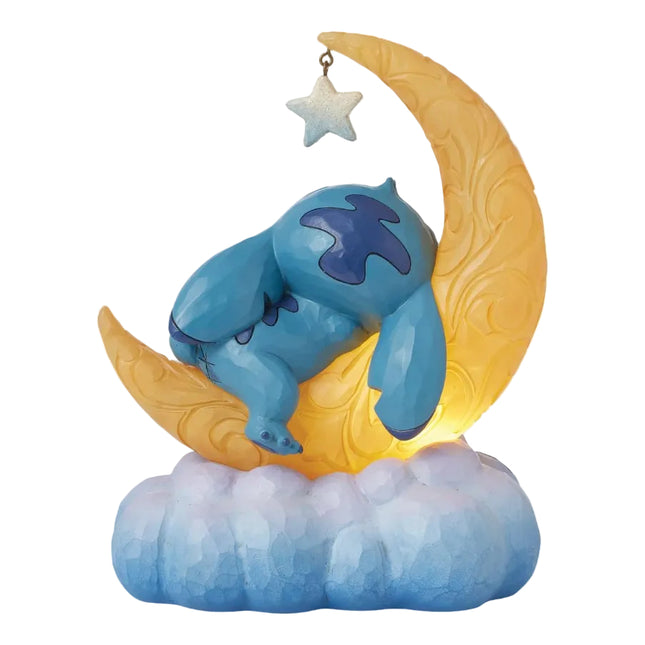 Figurine: Stitch & Scrump - on Light Up Moon