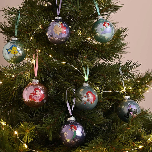 Kerstballen set: De kleine zeemeermin 7 stuks