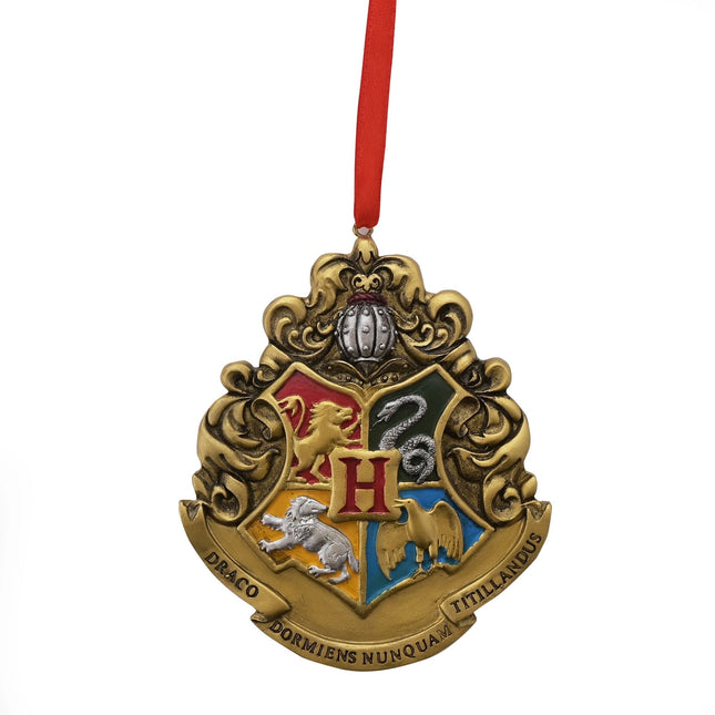 Hängendes Ornament: Harry Potter, 3 Stück, Kunststoff, Zauberstab, Schild und Besen