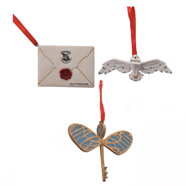 Hanging Ornament: Letter, Owl and Key