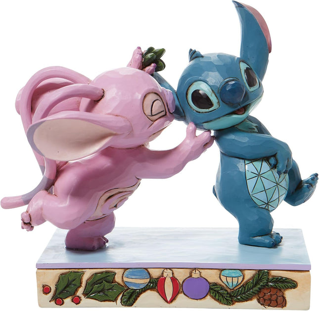 Figurine: Angel & Stitch - Mistletoe Kisses