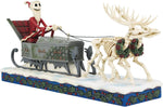 Figurine: Jack Skellington in Sleigh - Nightmare Before Christmas
