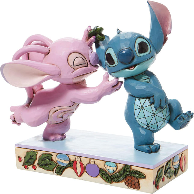 Figurine: Angel & Stitch - Mistletoe Kisses