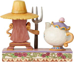 Figurine: Workin Round the Clock - Mrs. Potts & Cogsworth