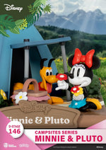 PVC Diorama: Minnie Maus & Pluto - D-Stage Zeltplatz-Serie