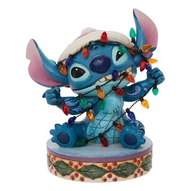 Figur: Stitch - mit Lichtern umwickelt