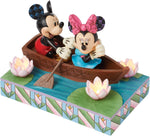 Figur: Mickey & Minnie – im Ruderboot beleuchtet