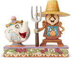 Figurine: Workin Round the Clock - Mrs. Potts & Cogsworth