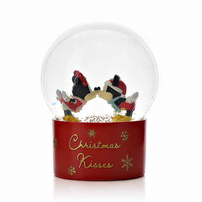 Schneekugel: Mickey & Minnie – Weihnachtsküsse