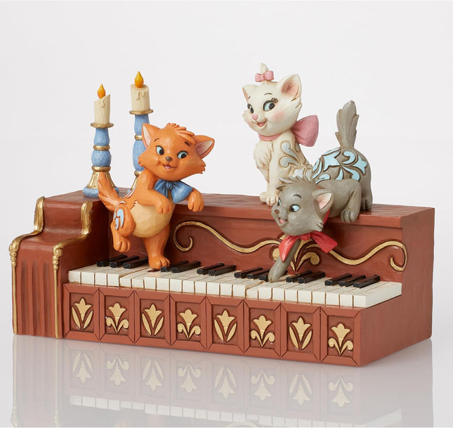 Figurine: Aristocats - Paws at Play (Kittens on Piano)