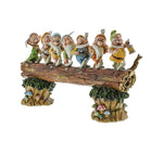 Figurine: Zeven Dwergen op boomstam