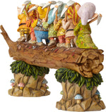 Figurine: Zeven Dwergen op boomstam
