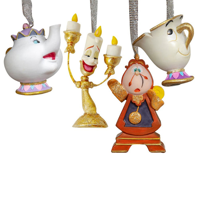Hanging Ornament: Beauty & The Beast Set van 4