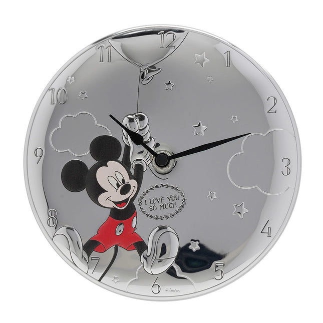 Wandklok: Mickey - Silver