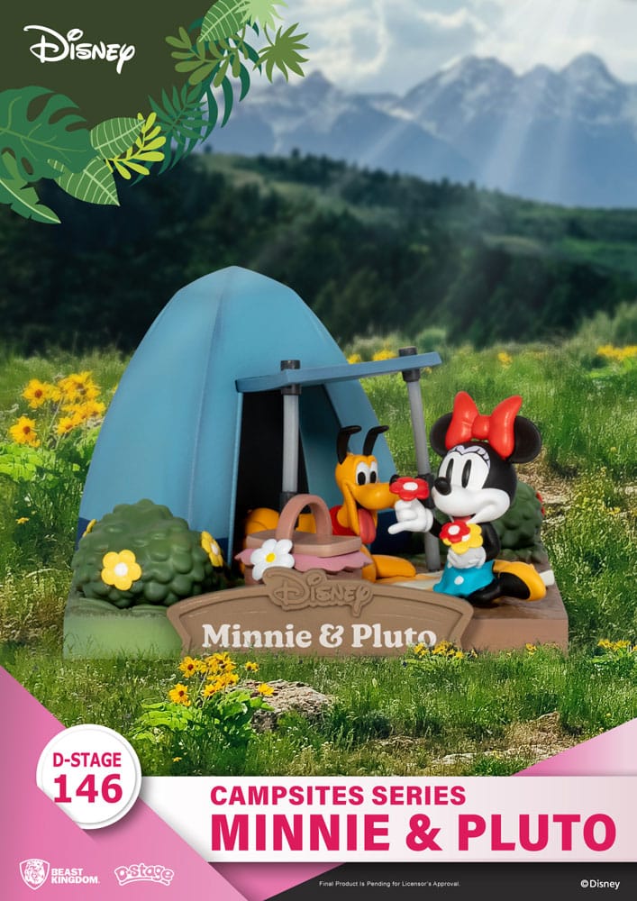 Figurine: Minnie & Pluto - Camping Serie