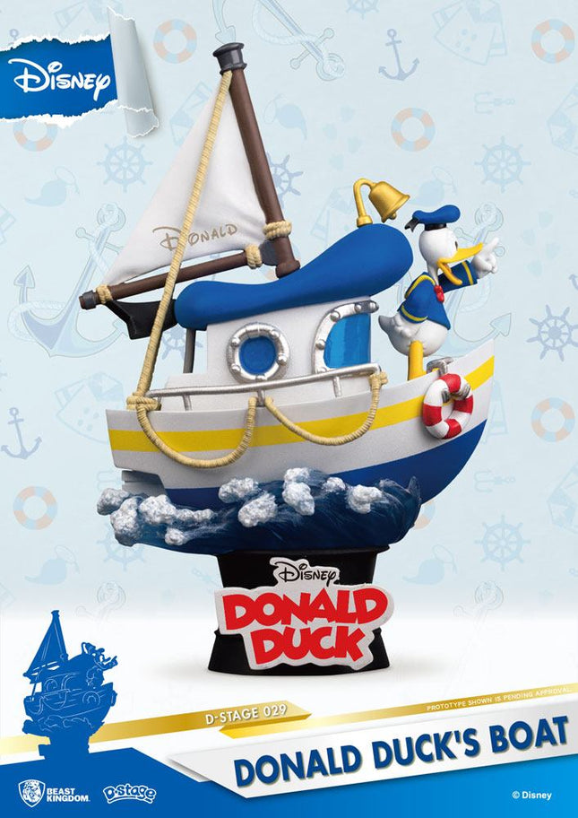 Figurine: Donald Duck's Boat Diorama - 15 cm
