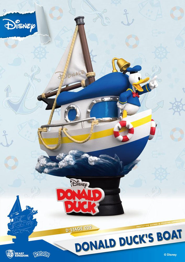 Figurine: Donald Duck's Boat Diorama - 15 cm