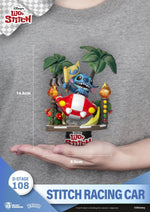 Figurine: Lilo & Stitch - Stitch Racing Car PVC Diorama