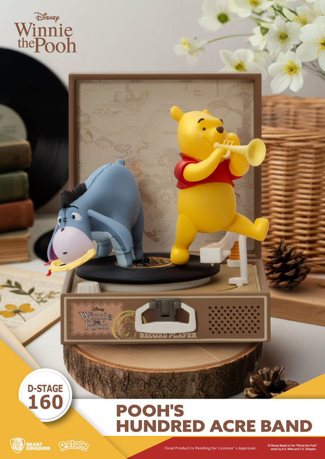 Figurine: Winnie the Pooh - Record Player Series PVC figure Pooh's Hundred Acre Band 12 cm