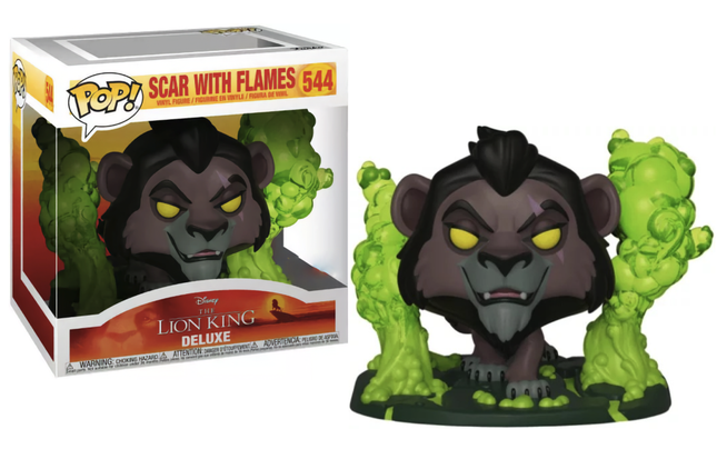 THE LION KING - POP Deluxe N¬∞ 544 - Scar in Flames with Chase