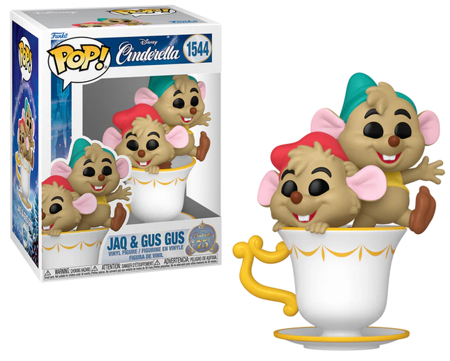 CINDERELLA 75TH ANNIVERSARY - POP Disney N¬∞ 1544 - Jaq and Gus Gus