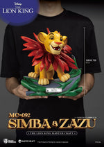 Master Craft Statue (2-Pack): The Lion King - Little Simba & Zazu - 31 cm