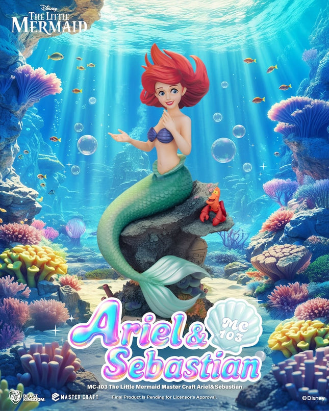 Master Craft Statue: Ariel & Sebastian 42 cm
