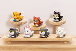 Figurines: Cats Pounce & Go Series - set van 6