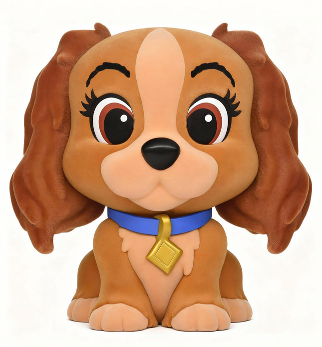 Spaarpot: Lady - Lady and the Tramp (with special Flocking) 20 cm