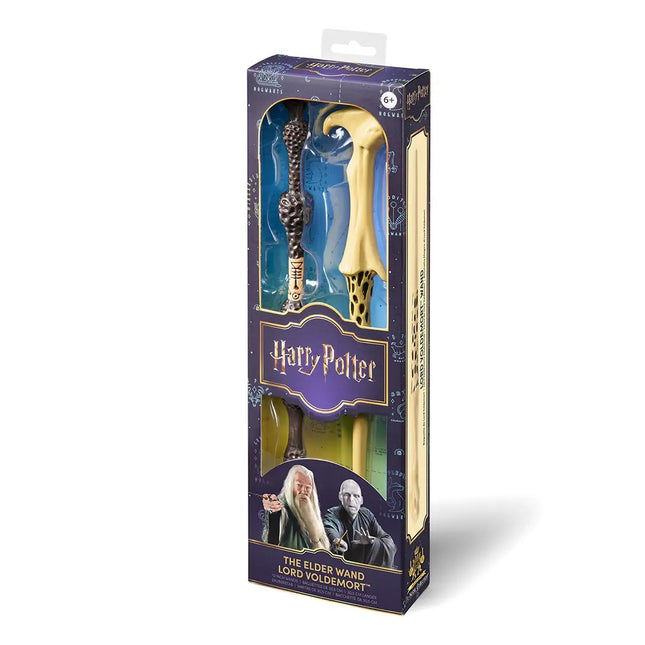 Wand: Lord Voldemort & Elder Wand - 2 PVC Wands