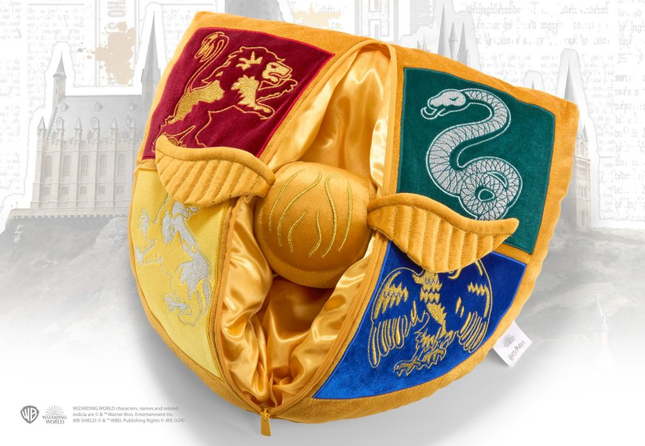 Plüsch: Wappen und Goldener Schnatz 36cm