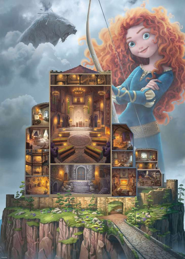 Ravensburger Puzzle 1000 Teile: Merida – Disney Schlösser