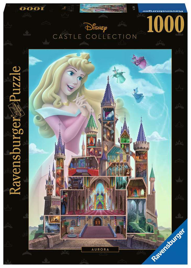 Ravensburger Puzzle 1000 Teile: Aurora - Disney Castles