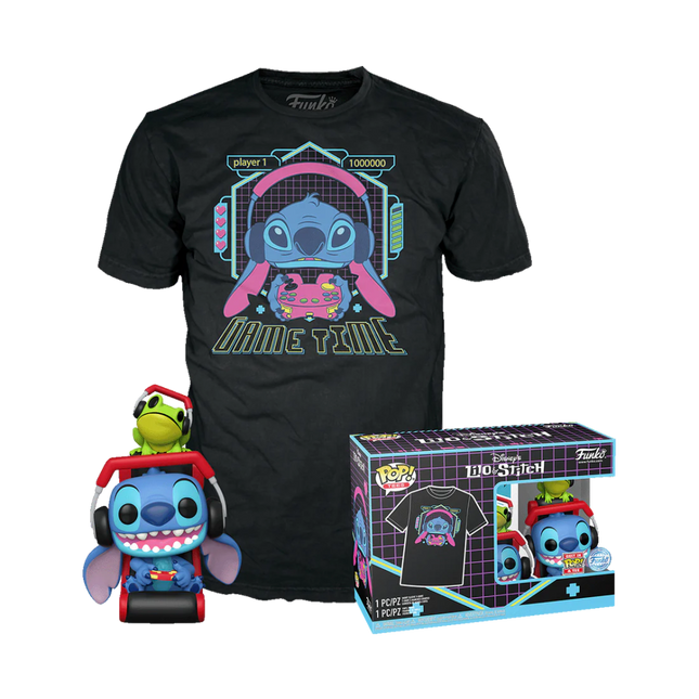 LILO STITCH - POP N¬∞ XXX - Gmr Stitch with frog + Tee (XL)