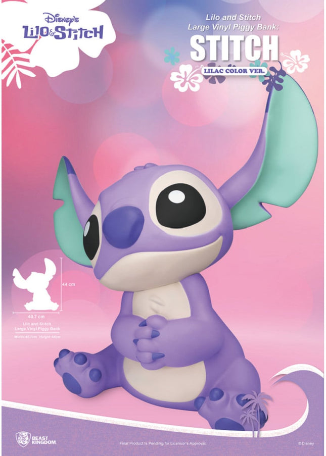 Sparschwein: Stitch - Flieder